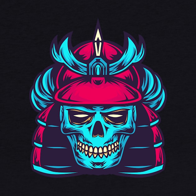 Skull samurai by Luckyart11